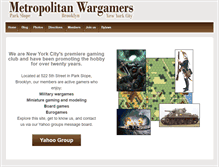 Tablet Screenshot of nycwargames.com